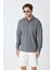 Erkek Uzun Kollu Polo Yaka Comfort Sweatshirt - Antrasit Gri 9