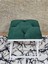 Beyaz Boyalı 45 cm x 45 cm Çaprazlı Puf Bench Oturak Yeşil Renk 45 x 45 Boyut/ebat 4