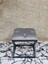 Siyah Boyalı 45 cm x 45 cm Çaprazlı Puf Bench Oturak Gri Renk 45 x 45 Boyut/ebat 2