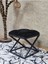 Siyah Boyalı 45 cm x 45 cm Çaprazlı Puf Bench Oturak Siyah Renk 45 x 45 Boyut/ebat 1