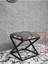 Siyah Boyalı 45 cm x 45 cm Çaprazlı Puf Bench Oturak Siyah Renk 45 x 45 Boyut/ebat 5