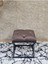 Siyah Boyalı 45 cm x 45 cm Çaprazlı Puf Bench Oturak Kahverengi Renk 45 x 45 Boyut/ebat 2