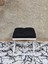 Beyaz Boyalı 45 cm x 45 cm Çaprazlı Puf Bench Oturak Siyah Renk 45 x 45 Boyut/ebat 2