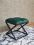 Siyah Boyalı 45 cm x 45 cm Çaprazlı Puf Bench Oturak Yeşil Renk 45 x 45 Boyut/ebat 3