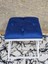 Beyaz Boyalı 45 cm x 45 cm Çaprazlı Puf Bench Oturak Mavi Renk 45 x 45 Boyut/ebat 4