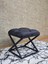 Siyah Boyalı 45 cm x 45 cm Çaprazlı Puf Bench Oturak Füme Renk 45 x 45 Boyut/ebat 3
