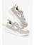 Erkek Gri Beyaz Faylon Taban Nefes Alabilen Kumaş Reflektörlü Dalgalı Desenli Spor Ayakkabı 1
