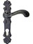 Antika Tarz Dekoratif Pirinç Okyanus Oda Kapı Kolu - 230X46 Mm, Oksit 1