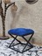 Siyah Boyalı 45 cm x 45 cm Çaprazlı Puf Bench Oturak Mavi Renk 45 x 45 Boyut/ebat 1
