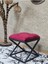 Siyah Boyalı 45 cm x 45 cm Çaprazlı Puf Bench Oturak Bordo Renk 45 x 45 Boyut/ebat 1