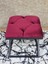 Siyah Boyalı 45 cm x 45 cm Çaprazlı Puf Bench Oturak Bordo Renk 45 x 45 Boyut/ebat 4