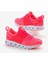 Unisex Fuşya Tasarım Termo Taban Şeritli Nefes Alabilen Kumaş Bağcıklı Spor Ayakkabı 1