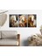 Dekoratif 3lü Set Beyaz Atlar Şık Görünüm Kanvas Tablo 4