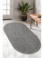 Boho 06 Gri Naturel Oval Jüt Halı Yolluk Jüt Taban Jüt Kilim Hasır Halı Otantik Oval Bohem Halı 1