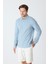 Erkek Uzun Kollu Polo Yaka Comfort Sweatshirt - Fırtına 6