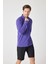 Erkek Uzun Kollu Polo Yaka Comfort Sweatshirt - Mor 7