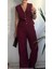 Kadın Bordo Yelekli Triko Takım 1