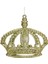 Yılbaşı Süsü Simli Taç Model Altın 13 cm 2