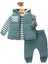 Yelekli Üçlü Erkek Bebek Takım 1