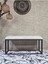 Siyah Boyalı Diktörtgen 100 cm x 40 cm Oturak Puf - Bench - Makyaj Oturağı - Oturak Krem Renk 100 x 40 Boyut/ebat 2