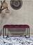 Siyah Boyalı - L - Ayaklı 100 cm x 38 cm Oturak - Bench - Makyaj Taburesi - Makyaj Oturak Bordo Renk 100 x 40 Boyut/ebat 1