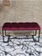 Siyah Boyalı - L - Ayaklı 100 cm x 38 cm Oturak - Bench - Makyaj Taburesi - Makyaj Oturak Bordo Renk 100 x 40 Boyut/ebat 4