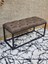Siyah Boyalı Diktörtgen 100 cm x 40 cm Oturak Puf - Bench - Makyaj Oturağı - Oturak Kahverengi Renk 100 x 40 Boyut/ebat 3