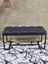 Siyah Boyalı - L - Ayaklı 100 cm x 38 cm Oturak - Bench - Makyaj Taburesi - Makyaj Oturak Füme Renk 100 x 40 Boyut/ebat 4