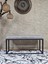 Siyah Boyalı Diktörtgen 100 cm x 40 cm Oturak Puf - Bench - Makyaj Oturağı - Oturak Gri Renk 100 x 40 Boyut/ebat 2