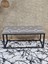 Siyah Boyalı Diktörtgen 100 cm x 40 cm Oturak Puf - Bench - Makyaj Oturağı - Oturak Gri Renk 100 x 40 Boyut/ebat 4