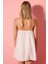 Bridal Elegant Saten Kırık Beyaz Gecelik 6