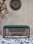 Siyah Boyalı Diktörtgen 100 cm x 40 cm Oturak Puf - Bench - Makyaj Oturağı - Oturak Yeşil Renk 100 x 40 Boyut/ebat 2