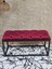 Siyah Boyalı Diktörtgen 100 cm x 40 cm Oturak Puf - Bench - Makyaj Oturağı - Oturak Bordo Renk 100 x 40 Boyut/ebat 4