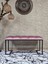 Siyah Boyalı - L - Ayaklı 100 cm x 38 cm Oturak - Bench - Makyaj Taburesi - Makyaj Oturak Pembe Renk 100 x 40 Boyut/ebat 1