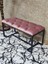 Siyah Boyalı - L - Ayaklı 100 cm x 38 cm Oturak - Bench - Makyaj Taburesi - Makyaj Oturak Pembe Renk 100 x 40 Boyut/ebat 3