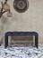 Siyah Boyalı Içi Kareli Diktörtgen 100 cm x 40 cm Oturak Puf - Bench - Makyaj Oturağı - Oturak Füme Renk 100 x 40 Boyut/ebat 2