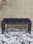 Siyah Boyalı Içi Kareli Diktörtgen 100 cm x 40 cm Oturak Puf - Bench - Makyaj Oturağı - Oturak Füme Renk 100 x 40 Boyut/ebat 4