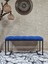 Siyah Boyalı - L - Ayaklı 100 cm x 38 cm Oturak - Bench - Makyaj Taburesi - Makyaj Oturak Mavi Renk 100 x 40 Boyut/ebat 1