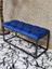 Siyah Boyalı Diktörtgen 100 cm x 40 cm Oturak Puf - Bench - Makyaj Oturağı - Oturak Mavi Renk 100 x 40 Boyut/ebat 1
