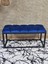 Siyah Boyalı Diktörtgen 100 cm x 40 cm Oturak Puf - Bench - Makyaj Oturağı - Oturak Mavi Renk 100 x 40 Boyut/ebat 4