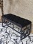 Siyah Boyalı Içi Kareli Diktörtgen 100 cm x 40 cm Oturak Puf - Bench - Makyaj Oturağı - Oturak Siyah Renk 100 x 40 Boyut/ebat 3