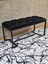 Siyah Boyalı - L - Ayaklı 100 cm x 38 cm Oturak - Bench - Makyaj Taburesi - Makyaj Oturak Siyah Renk 100 x 40 Boyut/ebat 2