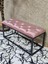 Siyah Boyalı Diktörtgen 100 cm x 40 cm Oturak Puf - Bench - Makyaj Oturağı - Oturak Pembe Renk 100 x 40 Boyut/ebat 1
