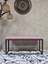 Siyah Boyalı Diktörtgen 100 cm x 40 cm Oturak Puf - Bench - Makyaj Oturağı - Oturak Pembe Renk 100 x 40 Boyut/ebat 2