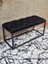Siyah Boyalı Diktörtgen 100 cm x 40 cm Oturak Puf - Bench - Makyaj Oturağı - Oturak Siyah Renk 100 x 40 Boyut/ebat 3