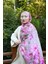 Comfy Flue Desen Şal - Pembe 2