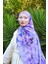 Comfy Flue Desen Şal - Lila 3