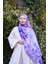Comfy Flue Desen Şal - Lila 4