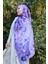 Comfy Flue Desen Şal - Lila 8