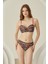 Renkli Lave Straplez Tek Üst Bikini 2
